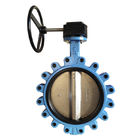 Gear Operator Wafer Butterfly Valve With Ductile Iron Disc NBR / EPDM Seat